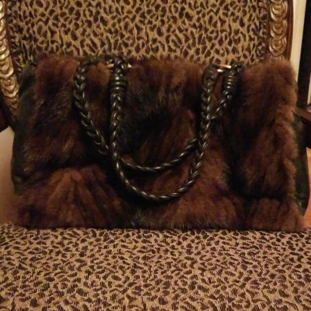 Fur/Leather purse